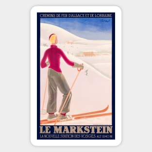 Le Markstein France Vintage Poster 1930 Sticker